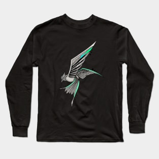 Beautiful Hand Drawn Bird Flying Long Sleeve T-Shirt